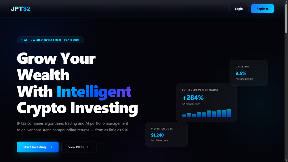 JPT32 website screenshot