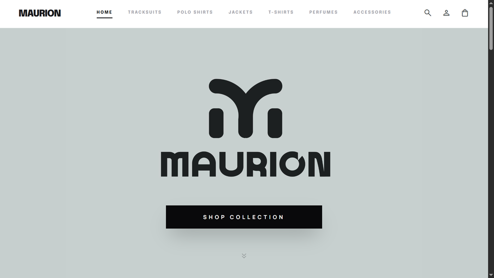 Maurion Shopify store screenshot