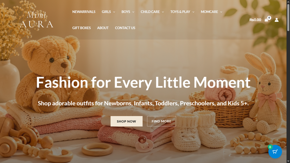 Mimiaura website screenshot